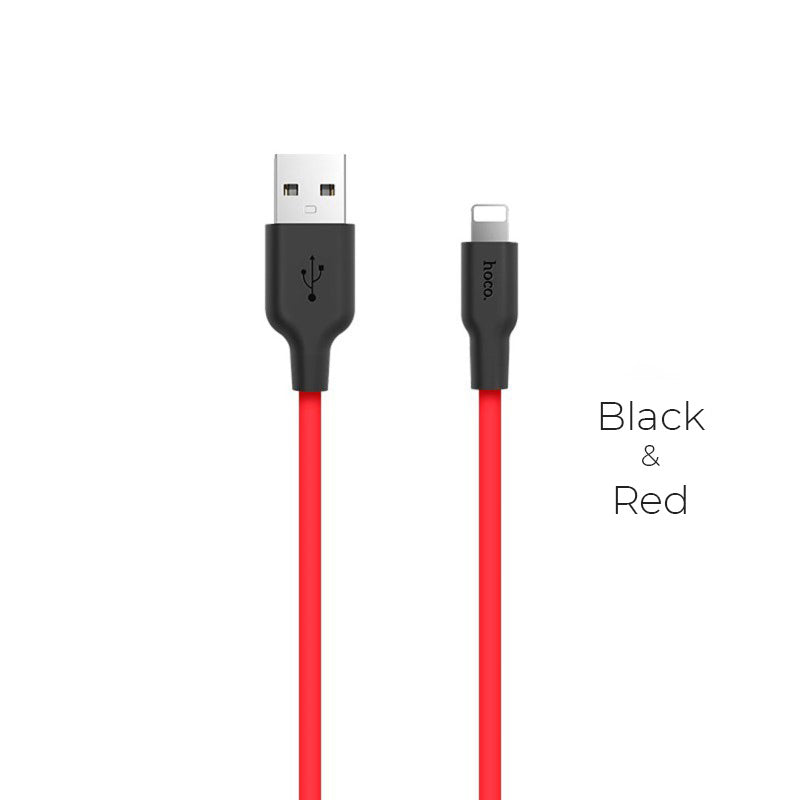 Hoco X21 Silicone iP charging cable 1M