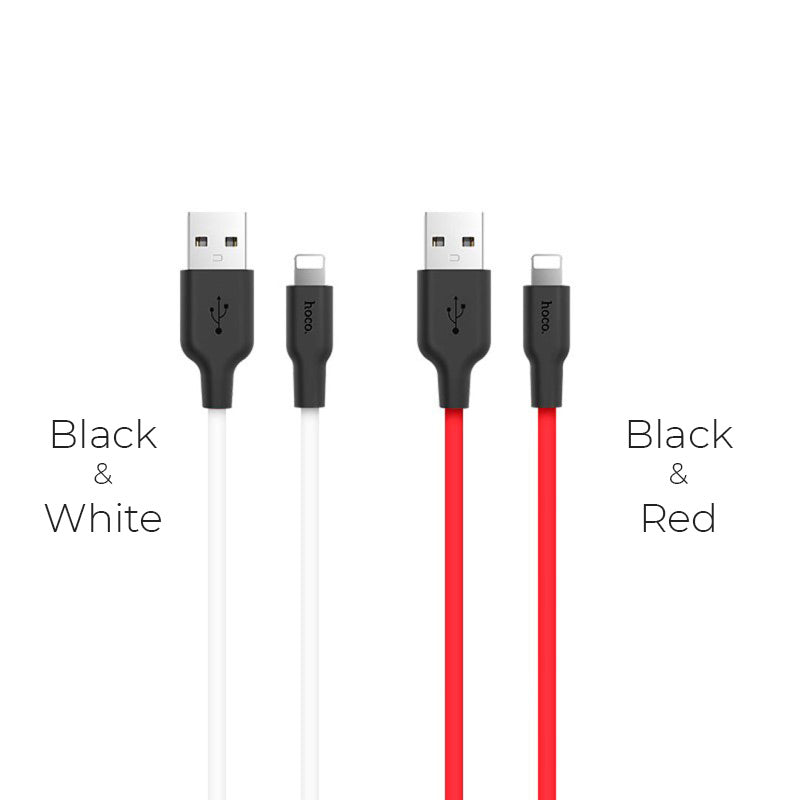 Hoco X21 Silicone iP charging cable 1M